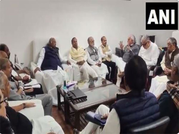 All-party meeting of the INDIA bloc. (Photo/ANI)