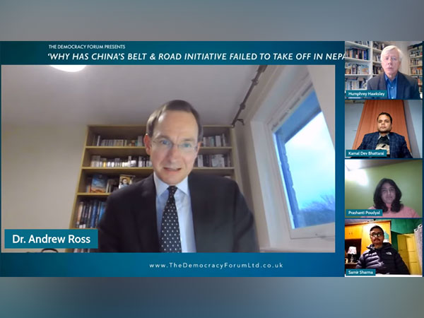 A senior lecturer at the University of Dundee, Andrew Ross, speaking at the TDF webinar. (Photo/ANI)