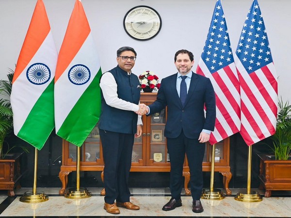 India's Dy NSA (Strategic Affairs) Vikram Misri (left) and US' Principal Dy NSA Jonathan Finer (Photo/ANI)