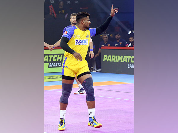 Tamil Thalaivas' Ajinkya Pawar in action during Pro Kabaddi League (Image: PKL)