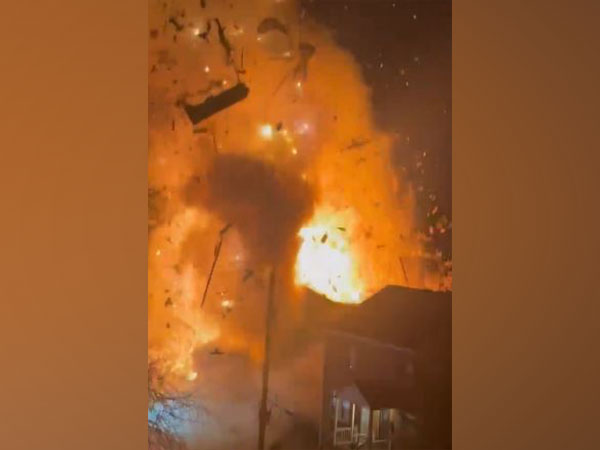 Screengrab of video of explosion posted on X (Image Credit: X/@connormaj)