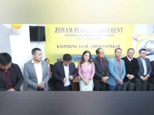 ZPM leaders, including Baryl Vanneihsangi - the youngest woman MLA of Mizoram, participated in a worship (Photo/ANI)
