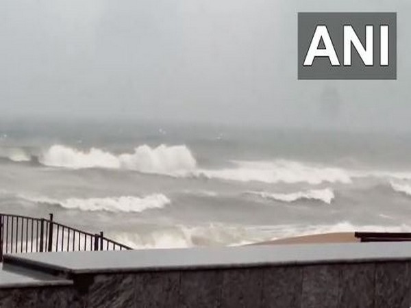 Rain lashes several parts of Visakhapatnam due to cyclone Michaung. (Photo/ANI)