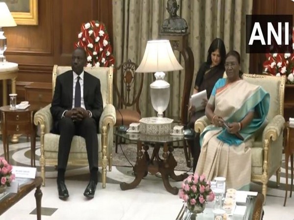 President Droupadi Murmu and Kenyan President William Samoei Ruto (Photo/ANI) 