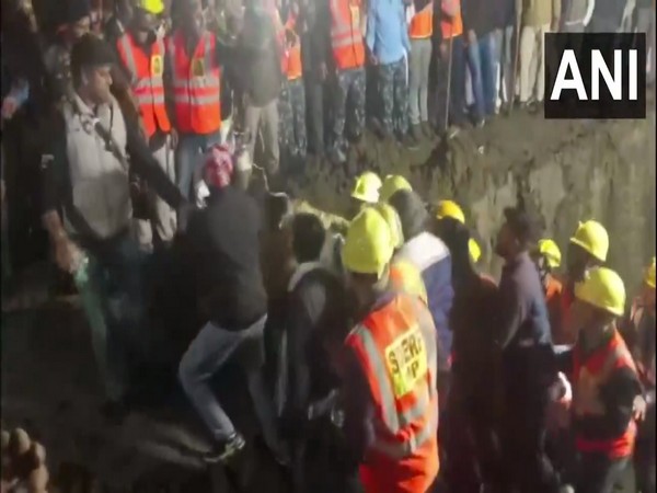 Visuals from rescue site in Rajgarh, Madhya Pradesh. (Photo/ANI)