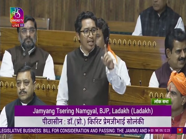 BJP MP from Ladakh, Jamyang Namgyal. (Photo/Sansad TV)