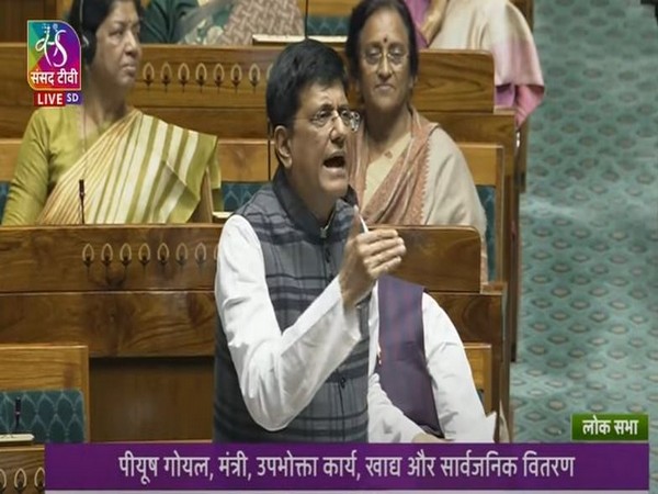 Piyush Goyal in Lok Sabha (Photo credit/ Sansad TV)