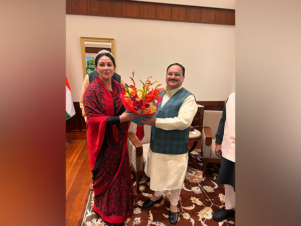 BJP MLA Diya Kumari meets JP Nadda in Delhi (X/@KumariDiya)