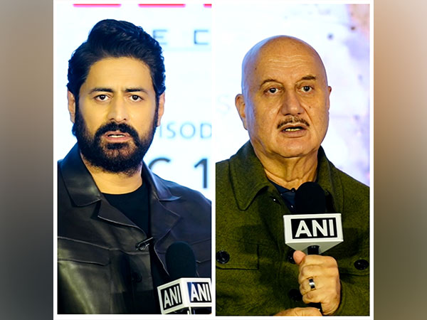 Actors Mohit Raina and Anupam Kher (ANI Photos)