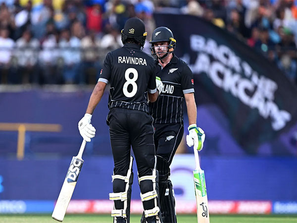 Tom Latham and Rachin Ravindra. (Photo- ICC)