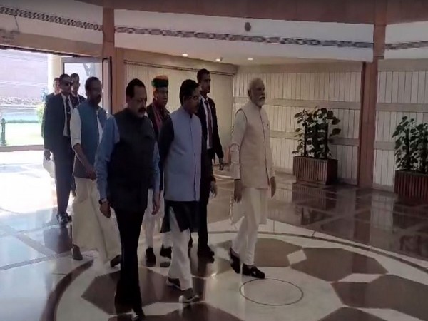PM Modi arrives in Parliament (Photo/ANI)