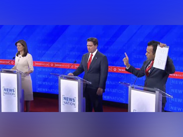 Republican presidential candidates NIikki Haley and Vivek Ramaswamy  during the 4th GOP debate on Wednesday (Photo/X@VivekGRamaswamy)