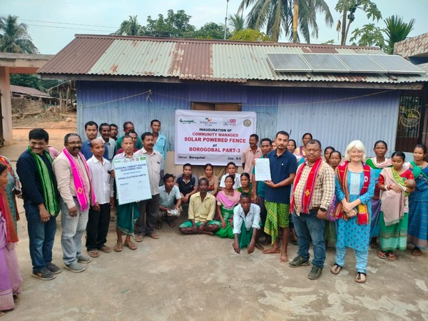 British Asian Trust official inaugurates solar fence in Meghalaya (Photo/ANI)