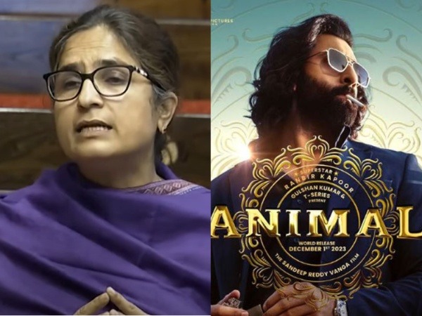 Congress MP Ranjeet Ranjan (Photo/Samsad TV)), Animal poster (Image source: X)