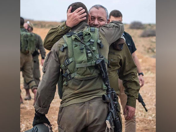 Master Sgt (res.) Gal Meir Eisenkot and Israeli minister Gadi Eisenkot (Image Credit: X/@yairlapid)