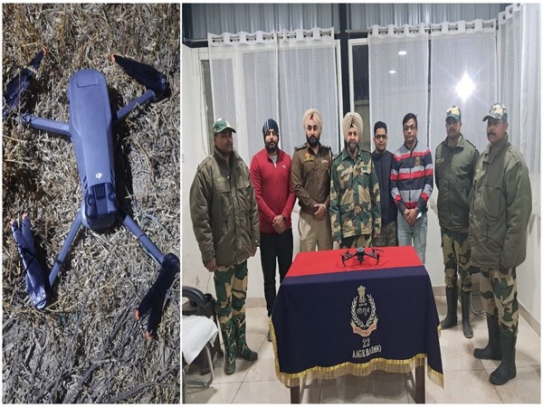 BSF, Punjab police recover Pak drone. (Photo/BSF)