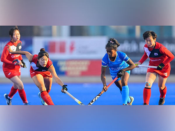 Indian and Korean team players in action (Photo: Hockey India)