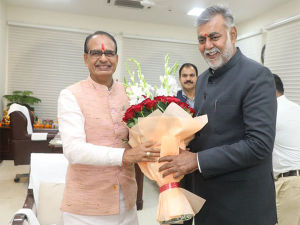 BJP MLA Prahlad Singh Patel meets MP CM Shivraj Singh Chouhan in Bhopal (Photo/ANI)