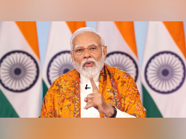 Prime Minister Narendra Modi interacts with beneficiaries of Viksit Bharat Sankalp Yatra (Photo/ANI)