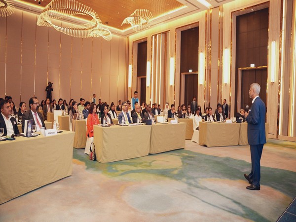External Affairs Minister S Jaishankar addresses Indian diaspora in Dubai (Photo/X@DrSJaishankar)