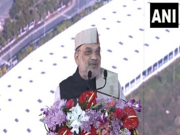 Union Home Minister Amit Shah at Uttarakhand Global Investors Summit 2023 (Photo/ANI)