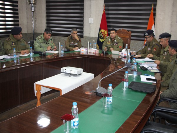 IGP Kashmir chairs security review meeting in Bandipora (Photo/ANI)