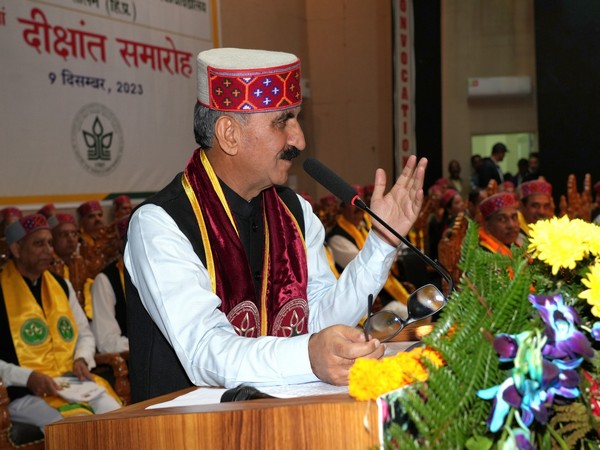 Himachal Pradesh Chief Minister Thakur Sukhvinder Singh Sukhu (Photo/ANI)