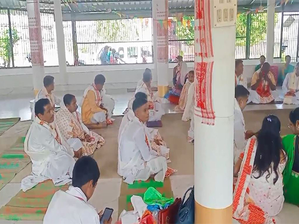 Mass wedding ceremony held in Assam's Biswanath. (Photo/ANI)
