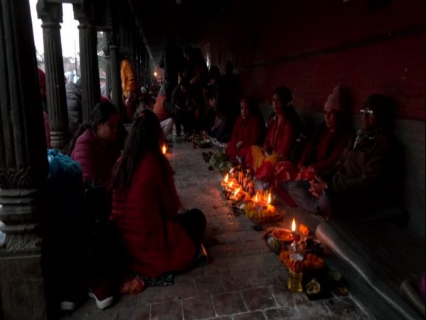 Hindu devotees in Nepal celebrate Bala Chaturdashi festival . (Photo: ANI)