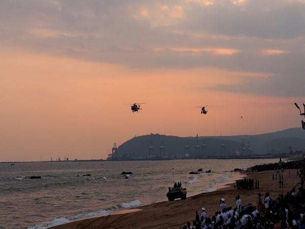 Indian Navy's Operational Demonstration in Visakhapatnam. (Photo/ANI)