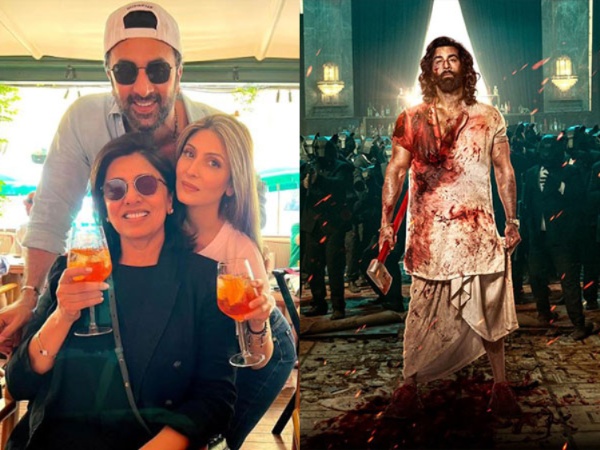 Ranbir, Riddhima, Neetu Kapoor, Animal poster (Image source: Instagram)