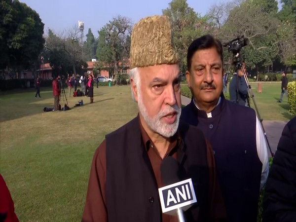 Muzaffar Shah, Jammu and Kashmir Awami National Conference leader (Photo/ANI)