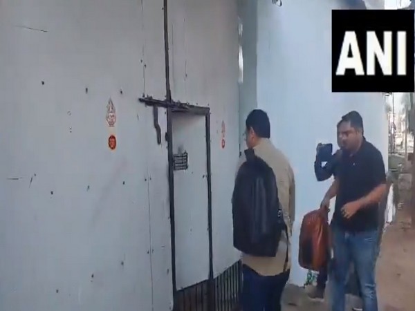 I-T raids enter sixth day at the premises of Baldev Sahu Infra Pvt Ltd (Photo/ANI)