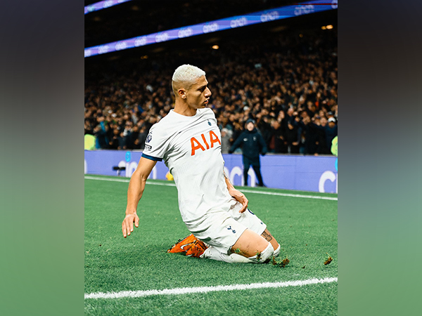 Richarlison celebrating his goal. (Photo- Tottenham Hotspurs Twitter)