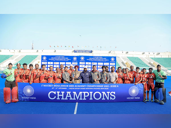Roundglass Punjab Club winning Hockey India Junior Academy Championship 2023 (Image: HI)