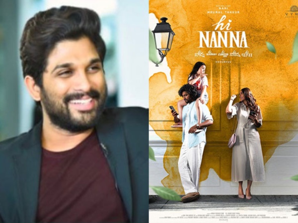 Allu Arjun, 'Hi Nanna' poster (Image source: X)