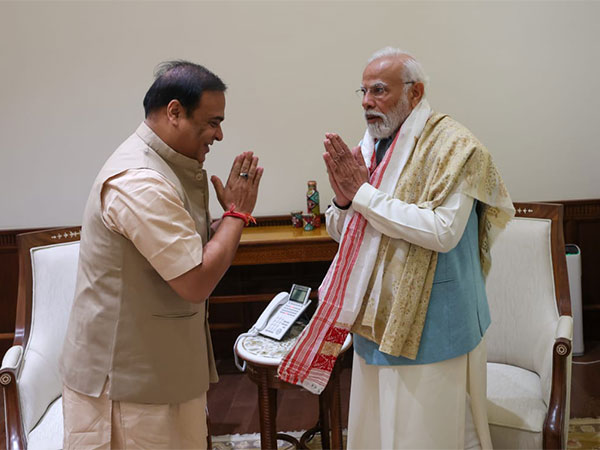Assam CM meets PM Modi (Photo/ANI)