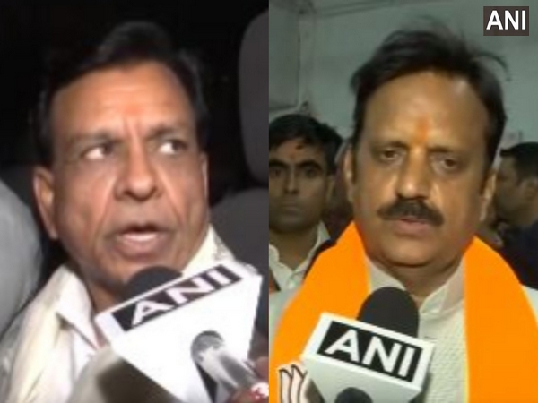 Madhya Pradesh Deputy CM-designate Rajendra Shukla and Jagdish Devda (Photo/ANI)