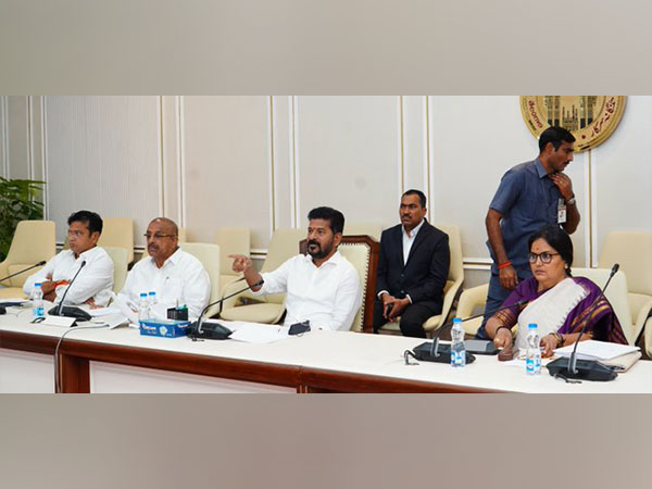 Revanth Reddy in meeting (Photo credit/ Telangana CMO)