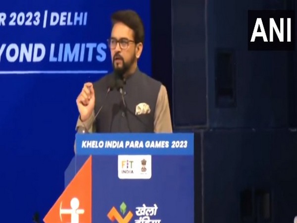 Union Sports Minister Anurag Thakur. (Picture: ANI)