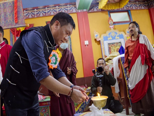 Arunachal Pradesh CM Pema Khandu attends the Shar Amartala Torgya Festival at Balemu (Photo/ANI)