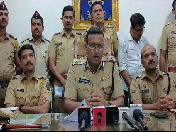 Pravin Pawar, Konkan Range IG in a press conference on Monday. (Photo/ANI)