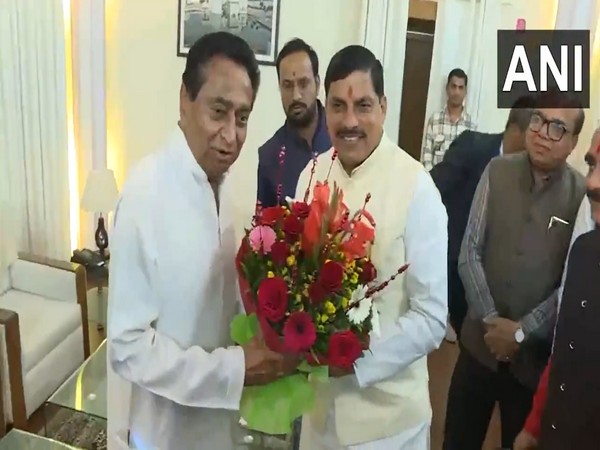 Congress leader Kamal Nath meets CM-designate Mohan Yadav (Photo/ANI)