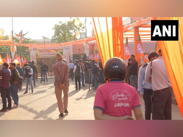 Visual from Jaipur ahead of BJP legislative meeting (Photo/ANI)