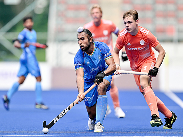 Indian Hockey team in action against Netherlands during FIH Junior World Cup (Image: HI)