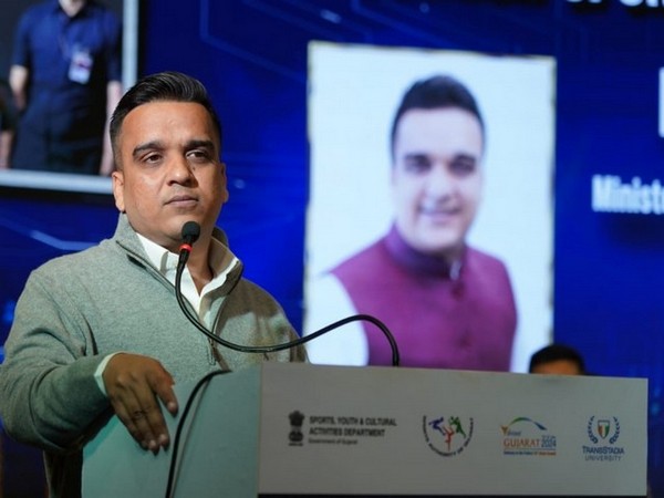 Sports Minister Harsh Sanghavi at Gujarat Sports Startup Conclave (Image: Government of Gujarat)