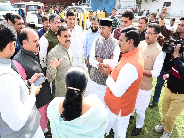 MP BJP Chief VD Sharma taking stock of preparations (Photo/ANI)  