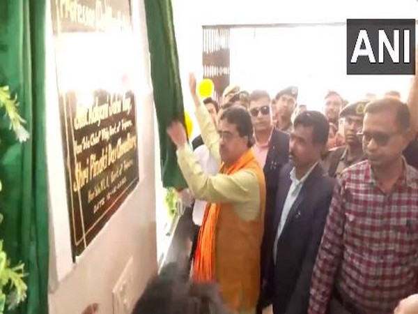 Tripura Chief Minister Manik Saha inaugurates new PHC building at Chebri (Photo/ANI)
