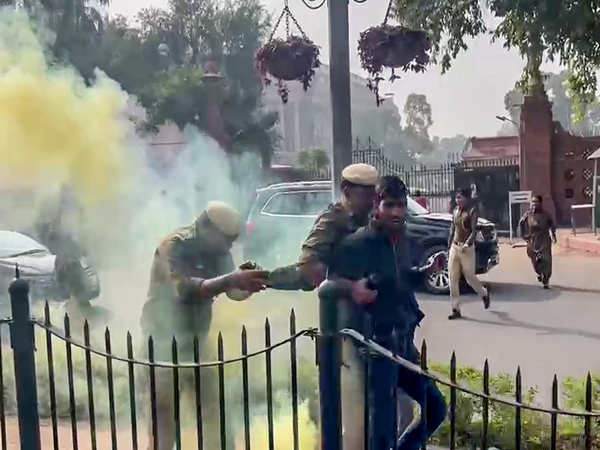 Protestors being detained by police (Photo/ANI)