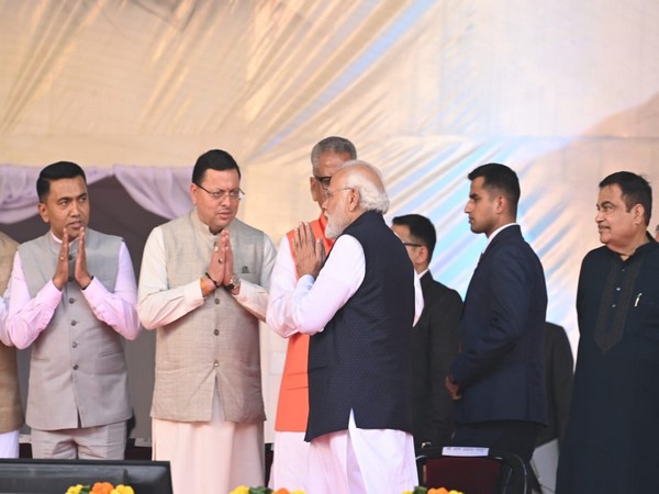 Pushkar Singh Dhami attends swearing in ceremony of Vishnudev Sai (Photo/ X @pushkardhami)